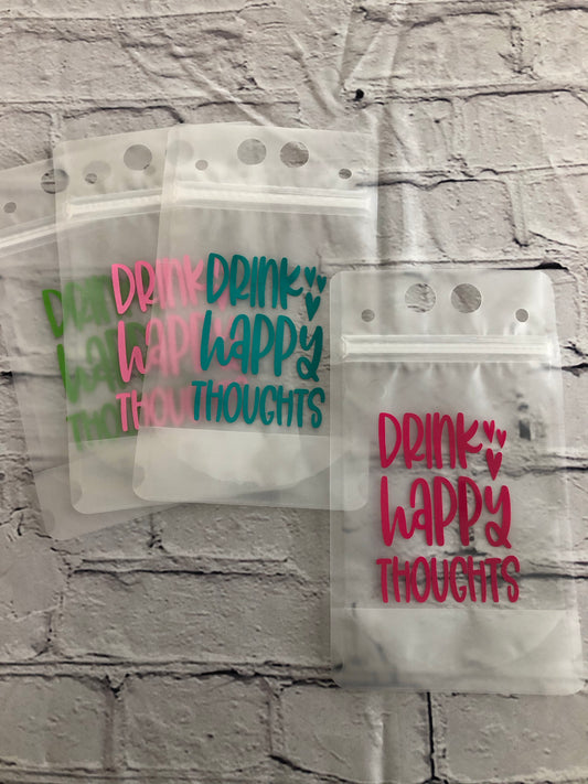 Drink happy thoughts drink pouch