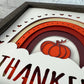 Thankful rainbow 3D paper art shadowbox