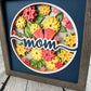 Mom floral 3D paper art shadowbox