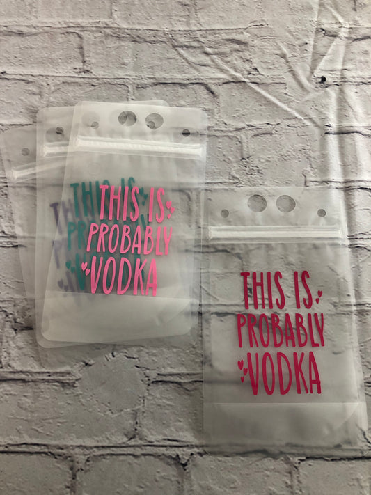 This is probably vodka drink pouch