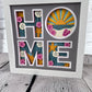 Home- Beach getaway 3D paper art in a shadowbox